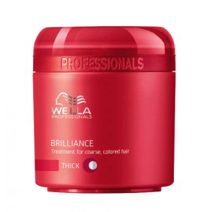 Wella Brilliance Maschera Capelli Grossi 150Ml