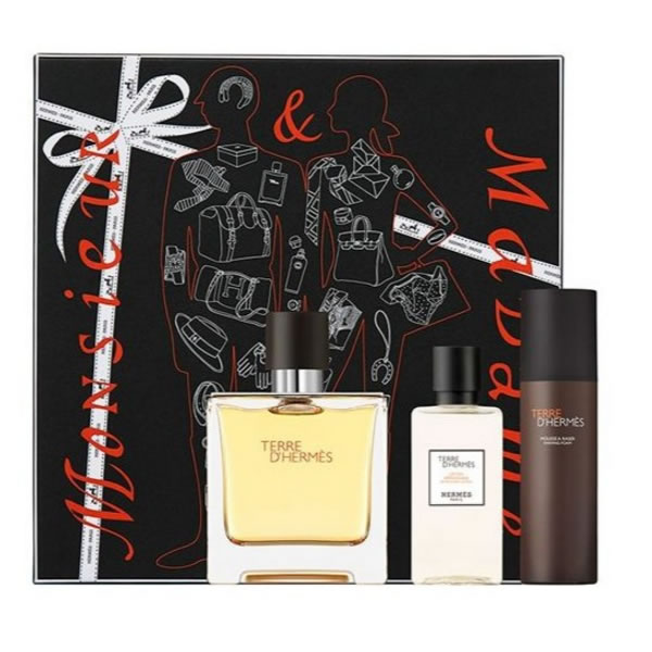 Hermes Terre D Hermes Eau De Parfum Spray 75Ml Set 3 Parti