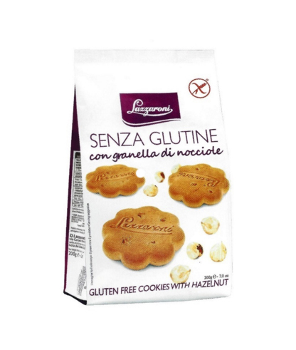 Lazzaroni Biscotti Con Granella Di Nocciole Senza Glutine 200G
