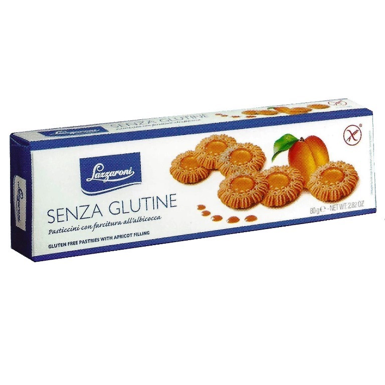 Lazzaroni Senza Glutine Pasticcini Albicocca 80G
