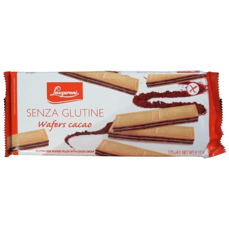 Lazzaroni Wafers Al Cacao Senza Glutine 175G