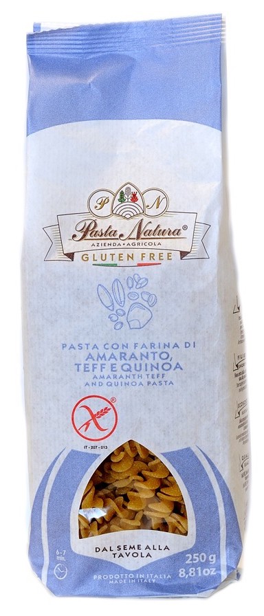 Pasta Natura Fusilli Pasta Amaranto Teff E Quinoa Bio Senza Glutine 250G