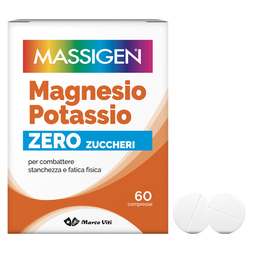 Magnesio E Potassio Zero Zuccheri Massigen 60 Compresse