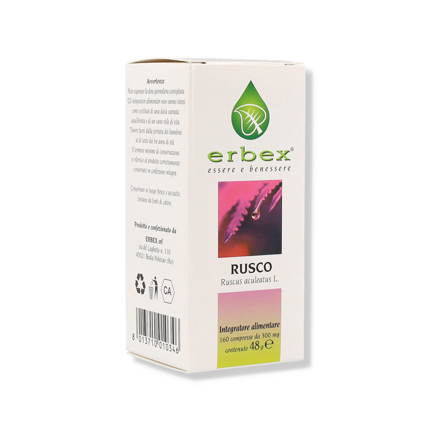 Rusco Erbex(R) 160 Compresse