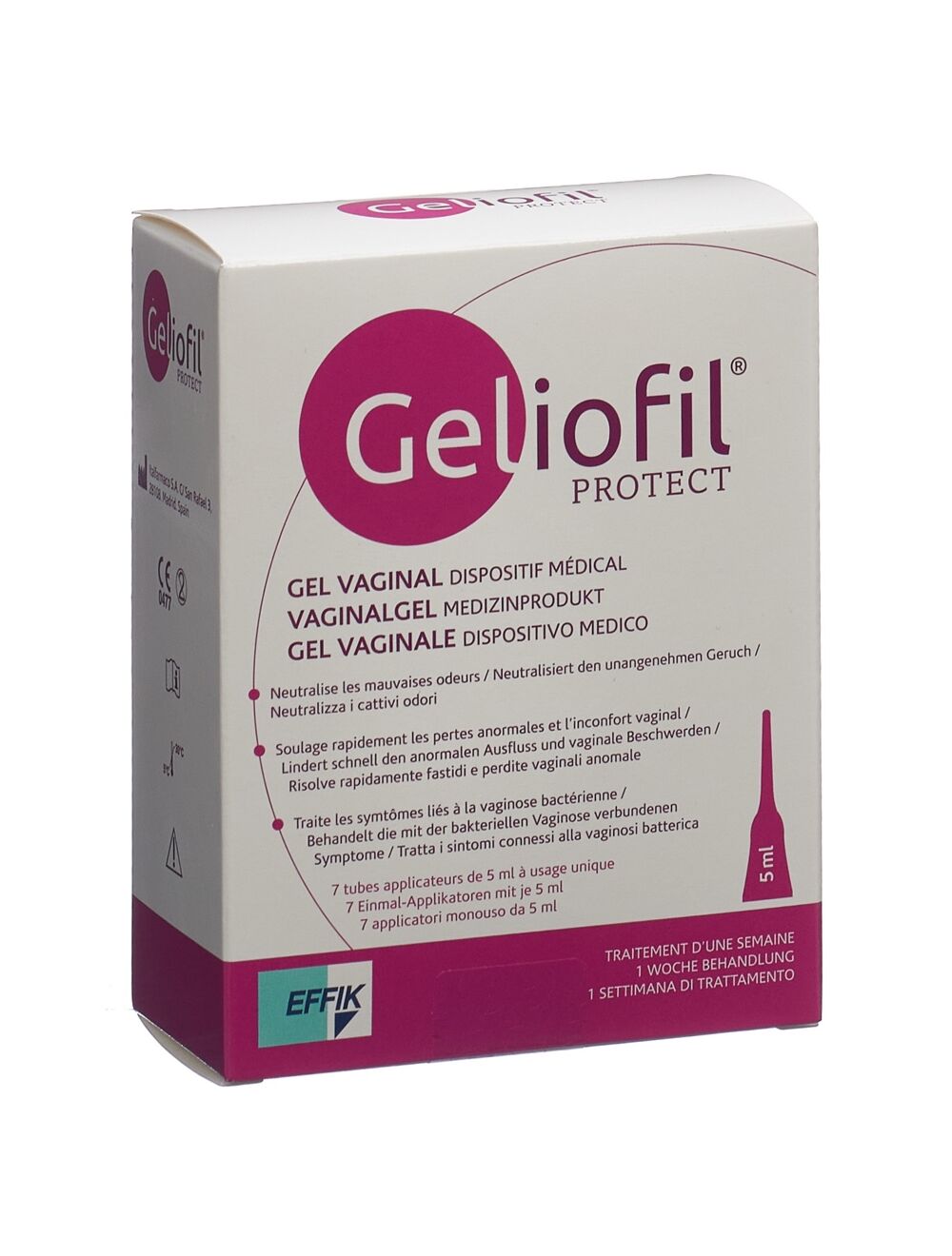 Geliofil(R) Protect Gel Vaginale Effik Italia 7X5Ml