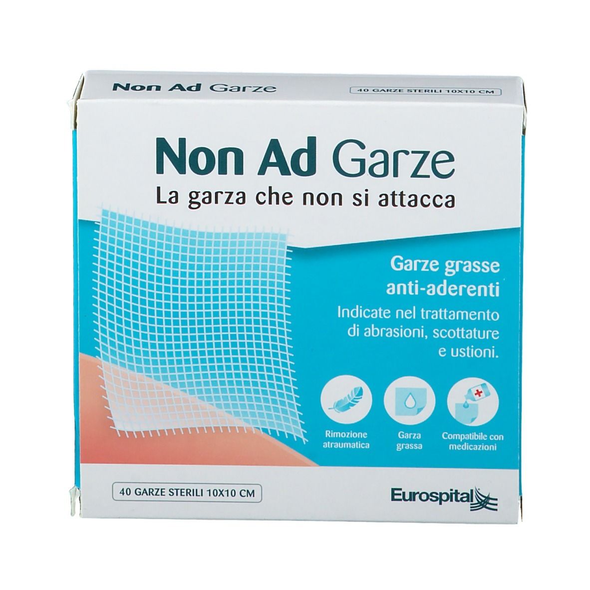 Non Ad Garze 10X10Cm Eurospital 40 Garze