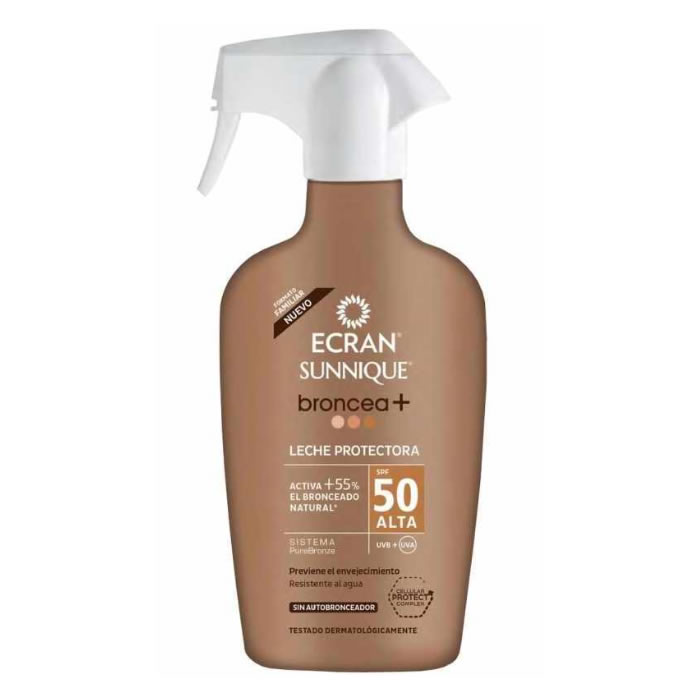 Ecran Sunnique Broncea+ Lotion Spf50 Spray 300Ml