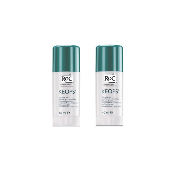 Roc Keops Stick Deodoranti 2X40Ml