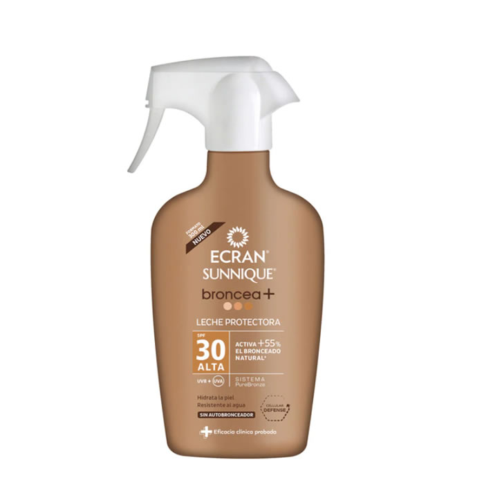 Ecran Sunnique Broncea+ Protective Milk Spf30 300Ml