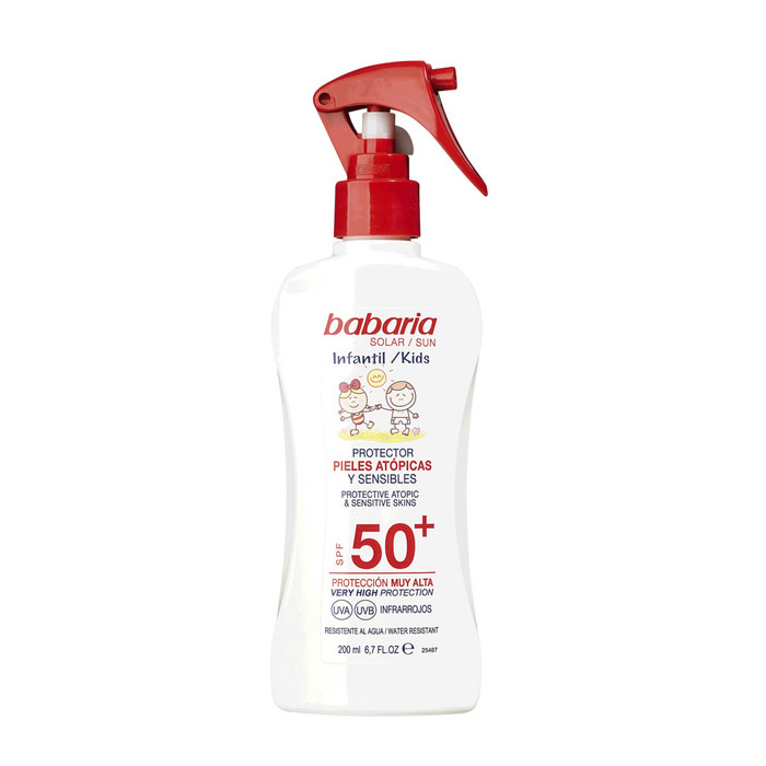 Babaria Sunscreen Spray For Children Atopic & Sensitive Skin Spf50+ 200Ml