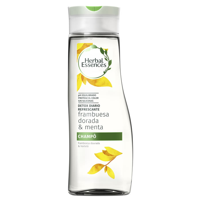 Herbal Essences Golden Raspberry & Mint Detox Shampoo 400Ml