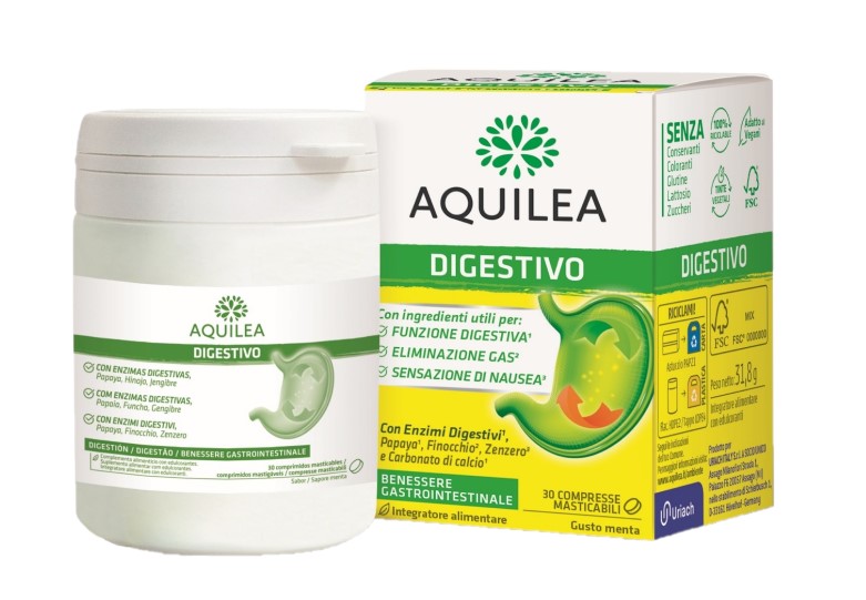 Aquilea Digestivo Uriach 30 Compresse Masticabili
