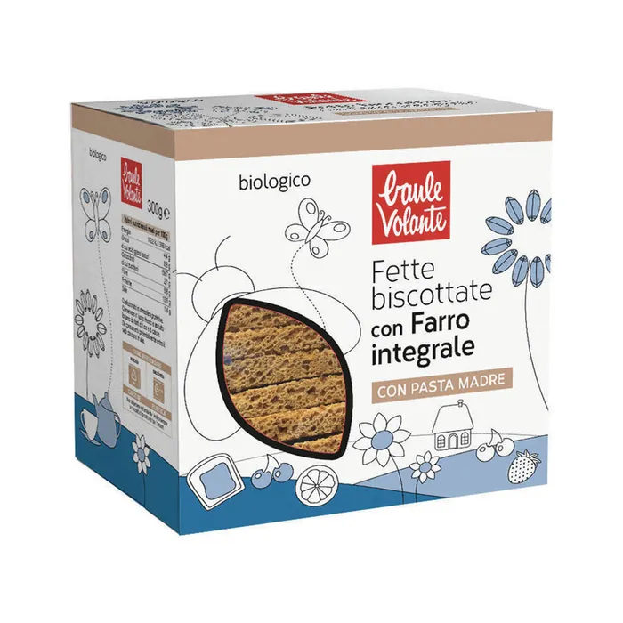 Fette Biscottate Con Farro Integrale Baule Volante 300G