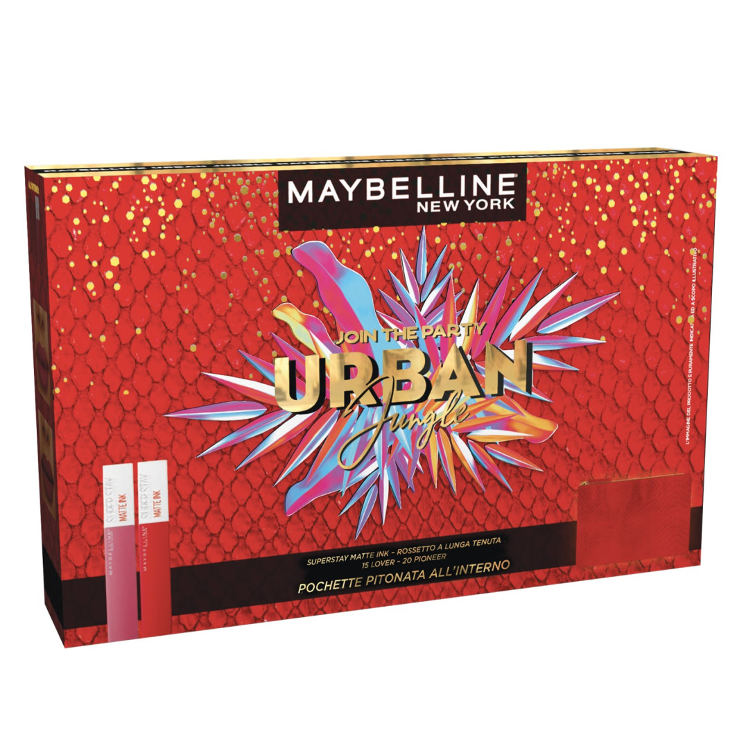 Cofanetto Natale Urban Jungle L/P Maybelline Ny 2022