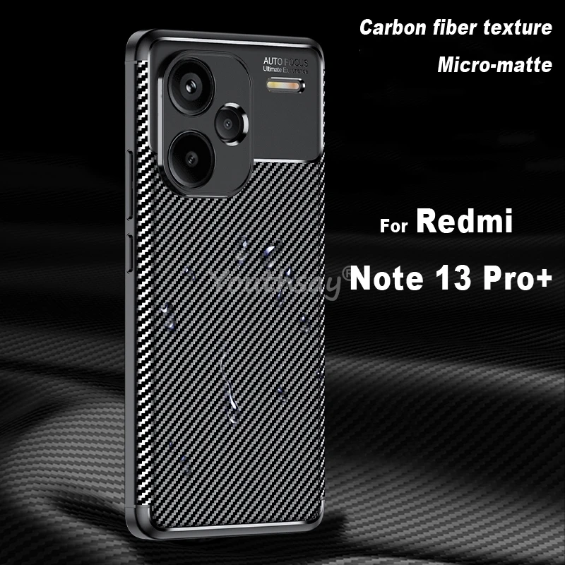 Per Xiaomi Redmi Note 13 Pro Plus Custodia Redmi Note 13 Pro Plus Cover Gomma Silicone Luxuy Tpu Capa Redmi Note 13 Pro Plus Custodia