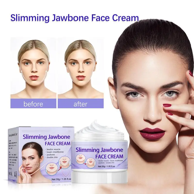 Sottile Jawbone Face Cream V Face Face Cream Sottili Guanciali Massaggiatore Sottile Chin Retrazione Double Chin Face Cream
