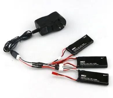 Eboyu Hubsan H502S H502E X4 Rc Quadcopter Parti 3 X Batteria Lipo 7.4V 610Mah 15C E Caricabatterie