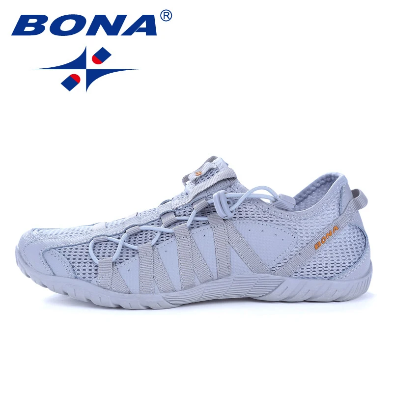 Bona New Popular Style Men Running Shoes Lace Up Athletic Shoes Outdoor Walkng Jogging Sneakers Comodo Veloce Spedizione Gratuita