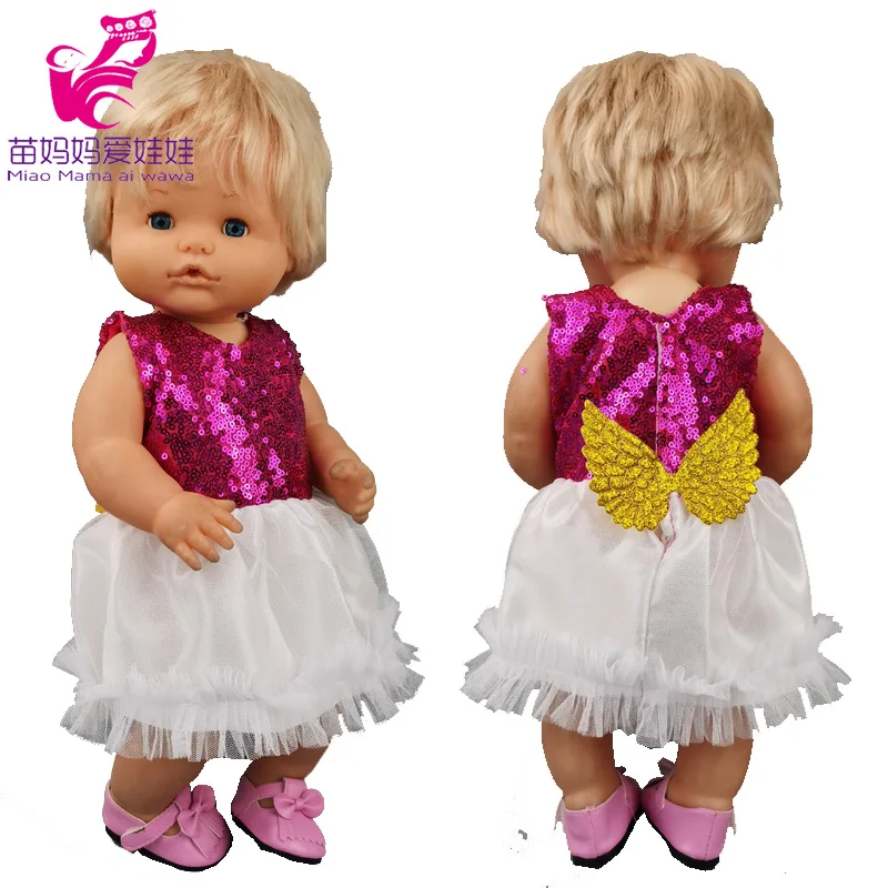 40Cm Abito In Pizzo Con Paillettes Nenuco Ropa Y Su Hermanita Giocattoli Vestiti Per Bambole