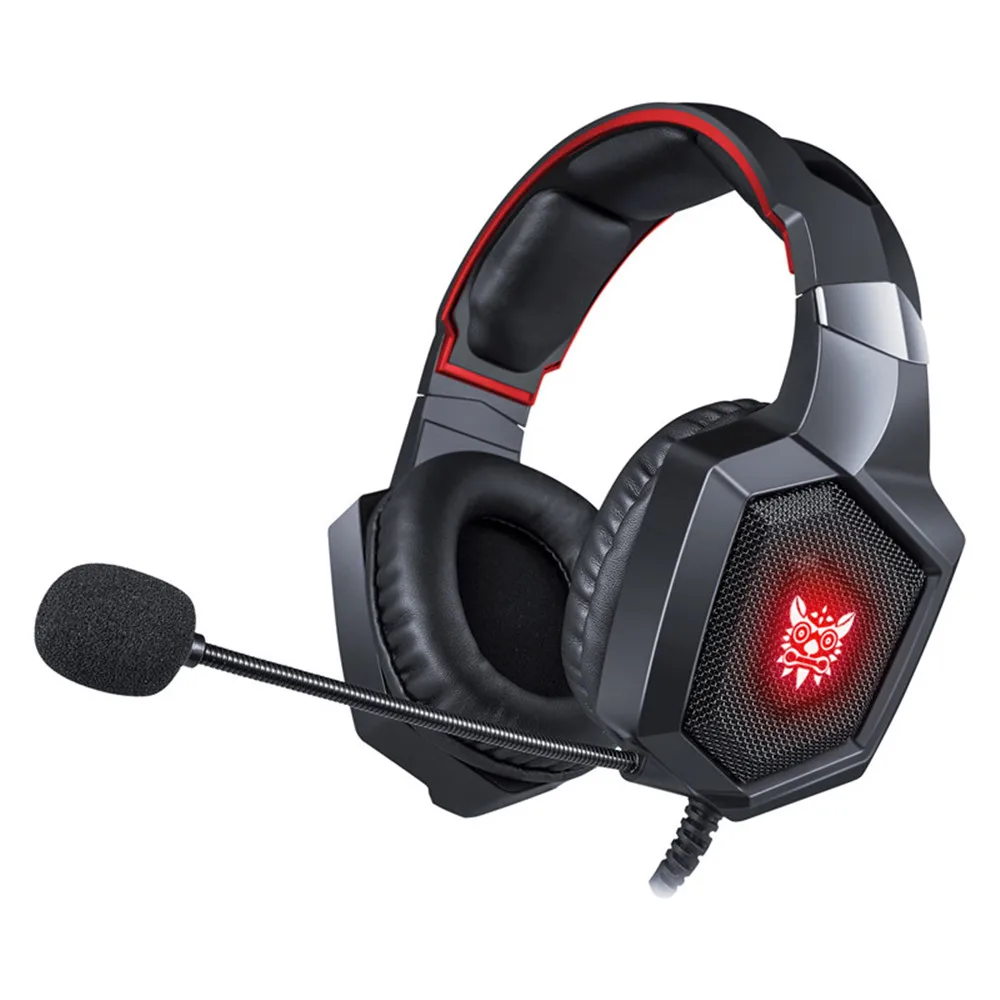 K8 Ps4 Cuffie Da Gioco Camouflage Casque Wired Pc Gamer Cuffie Con Cancellazione Del Rumore Per Tablet Xbox One/Laptop Con Microfono Led Light