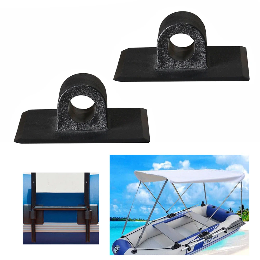 2 Pezzi Gommone Gommone Kayak Supporto Motore Supporto Motore Maniglia Anello Gancio Fisso Fibbia Quadrata Canoa Accessori Supporto Motore