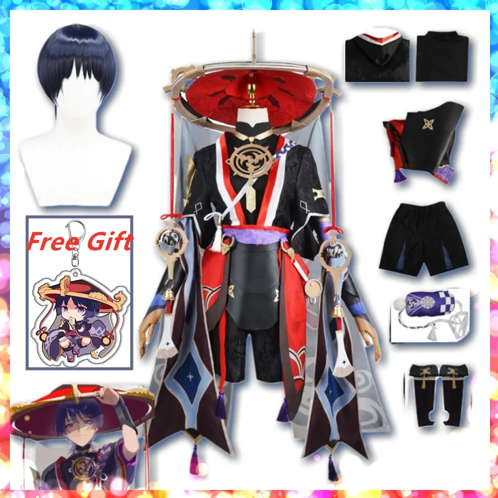 Genshin Impact Cosplay Scaramouche Muslimate Balladeer Vestiti Anime Costumi Di Halloween Per Gli Uomini Deguisement Garcons Fantasias