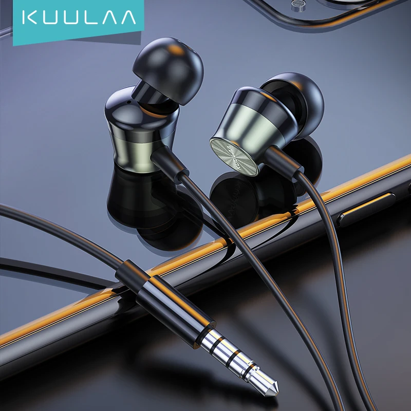 Kuulaa Auricolare Bass Sound Auricolari Sportivi In-Ear Con Microfono Per Xiaomi Iphone Samsung Headset Fone De Ouvido Auriculares Mp3