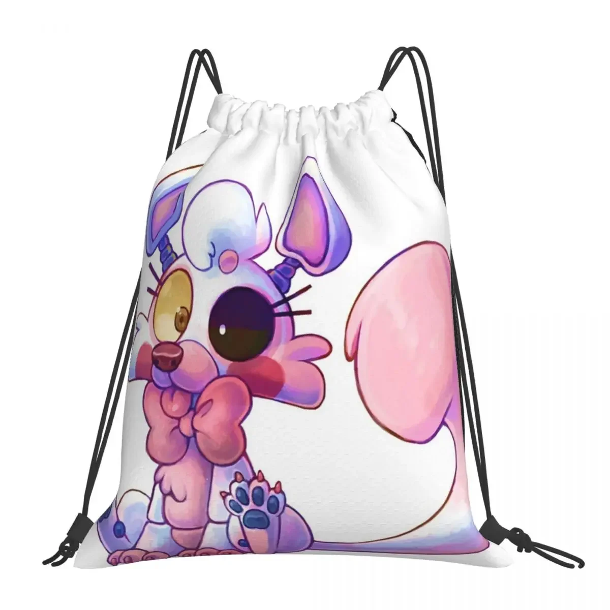 Cute Mangle - Fnaf Zaini Casual Borse Portatili Con Coulisse Coulisse Bundle Pocket Shoes Bag Book Bags For Travel School