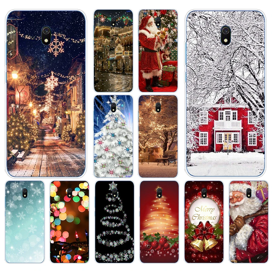 287Fg Christmas Lights Custodia Morbida In Silicone Tpu Cover Per Xiaomi Redmi 9 9A Note 9 9S Pro Mi 9 9T Se Lite