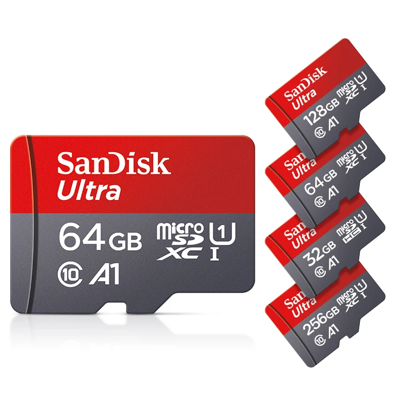 Scheda Di Memoria Sandisk Ultra A1 Originale 128Gb 64Gb 32Gb Micro Sd Card Classe 10 Uhs-1 Tf Flash Card Per Samrtphone/Pc