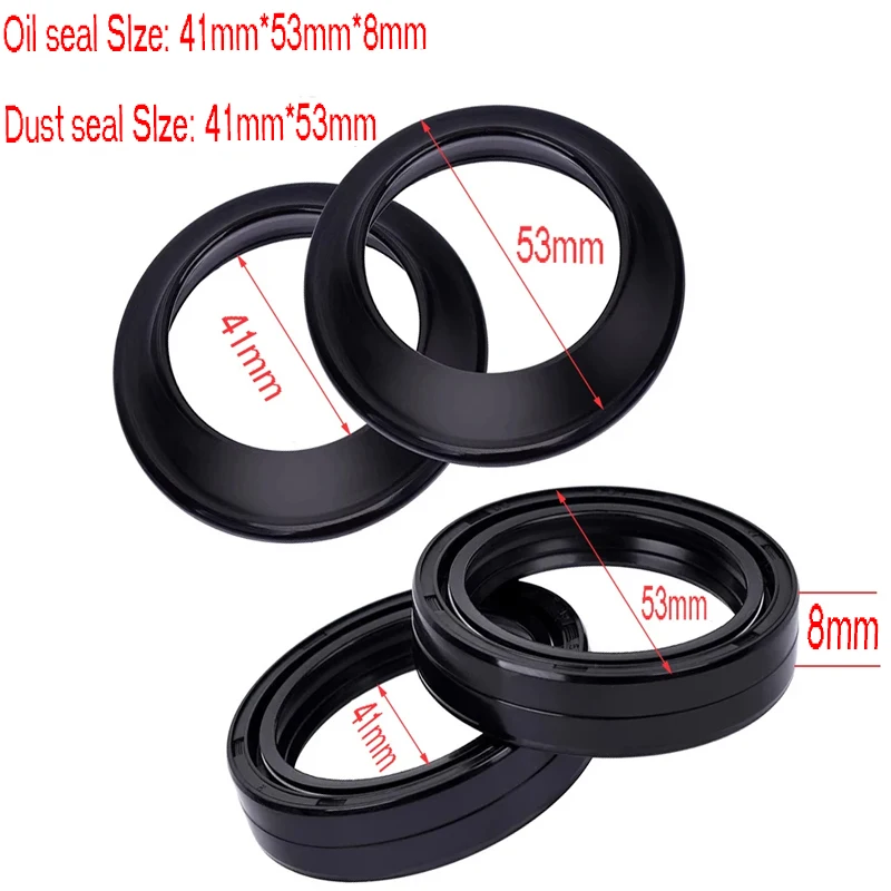 41X53X8 41 53 11 Moto Forcella Anteriore Ammortizzatore Paraolio E Parapolvere Per Kawasaki Er-6F Er6F Er-6N Er6N Z750 Z800 Z 800 E 41*53*8