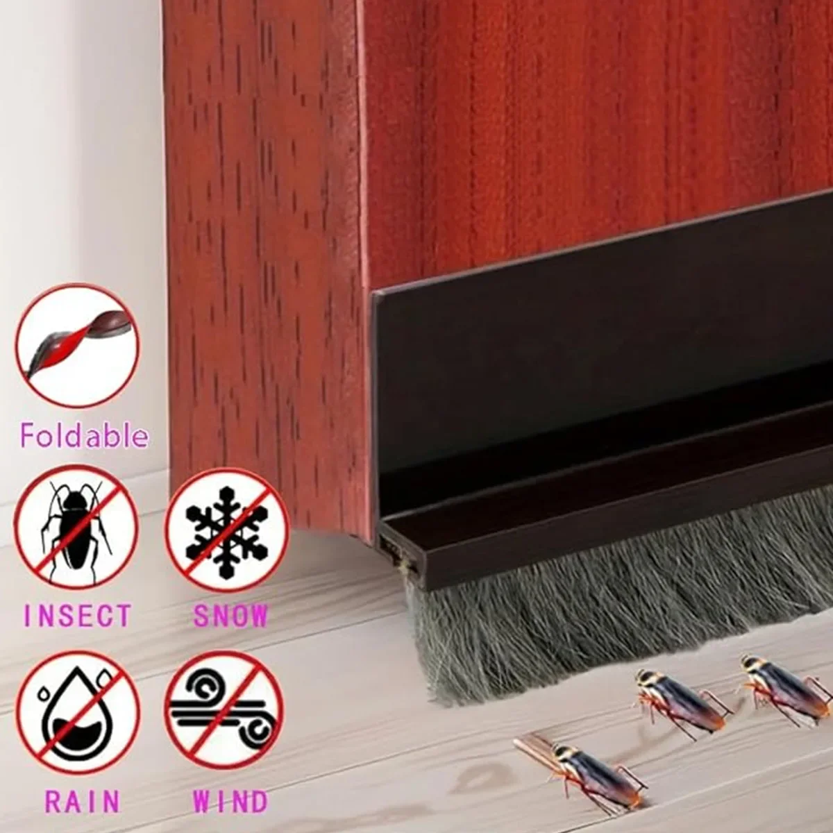 Fermaporta, Guarnizione Sotto La Porta Sealwall Panels Hard To Deform Under Sweep Doors Cover Per Garage Window Blocker Home