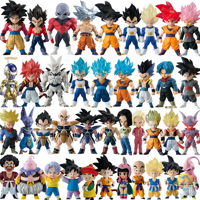 Bandai Candy Toy Dragon Ball Super Saiyan Sun Goku Blue Hair Vegeta Buu Sun Gohan Candy Toy