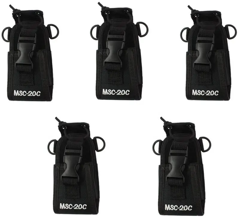 5-Pack 3In1 Multi-Funzione Universale Sacchetto Della Cassa Della Fondina Per Motorola Kenwood Icom Yaesu Bidirezionale Radio Transceiver Msc-20C