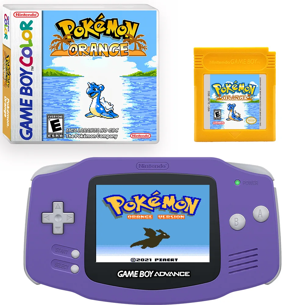 Gbc/Gba Pokemon Orange Game Card Boxed Us Version English Pokemon Game Card
