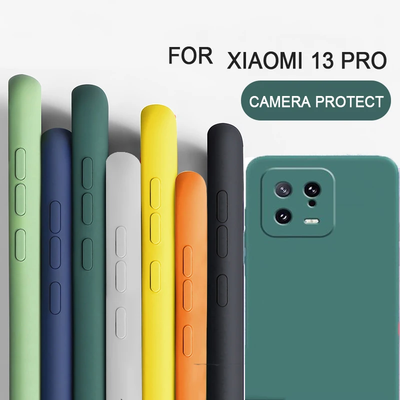 Per Xiaomi 13 Pro Custodia Quadrata Antiurto In Silicone Liquido Tpu Xiaomi 13 13 Lite/Xiaomi 13 Ultra/Xiaomi 12 12 Ultra/Xiaomi 11