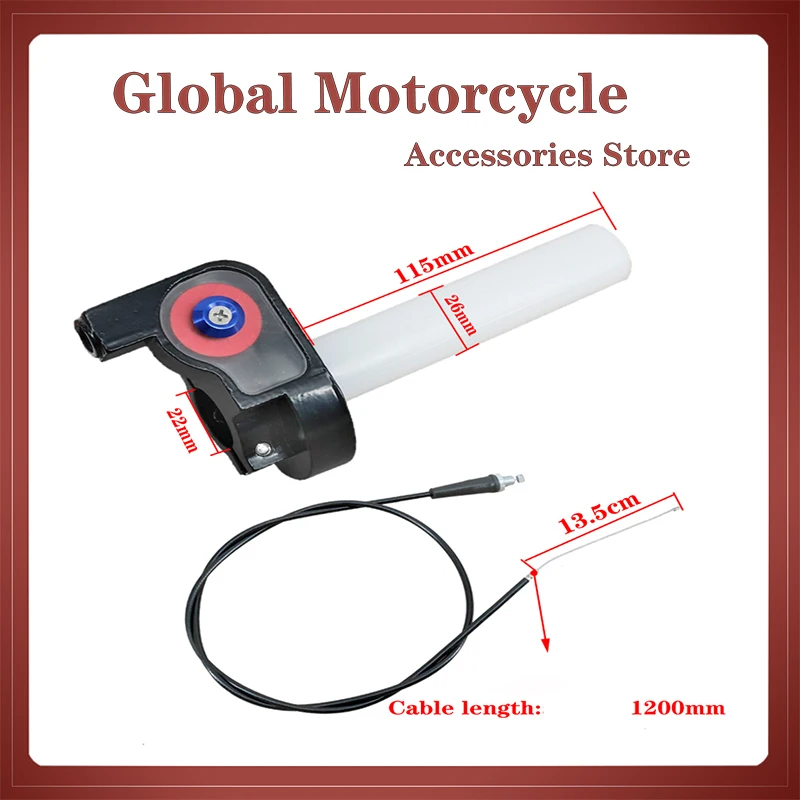 Grips Settle Twist Throttle Clamp Plastic Aluminum With Throttle Cable For Motorcycle Pit Dirt Bike Motocross Atv Offroad Quad