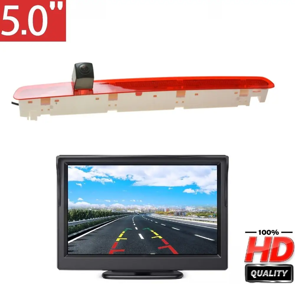 Misayaee E9 Telecamera Per Luce Freno Posteriore Per Transporter Vw T6 Caravelle/Multivan 2016-2019 One Lift Door Display Da 5.0 Pollici