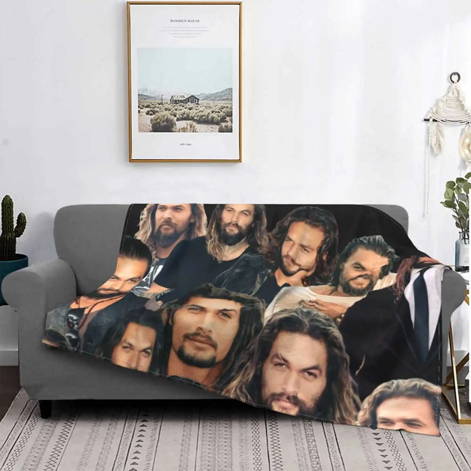 Jason Mamoa Jason Momoa Collage Nuova Vendita Stampa Personalizzata Flanella Morbida Coperta Jason Mamoa Collage Jason Mamoa Jason Voorhees