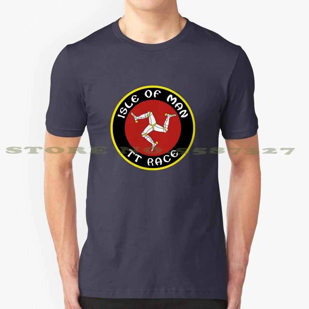 Retro Isle Of Man Logo 1970 Vintage Design Circolare Cool Design Trendy T-Shirt Tee Moto Guzzi Laverda Isle Of Man Tt