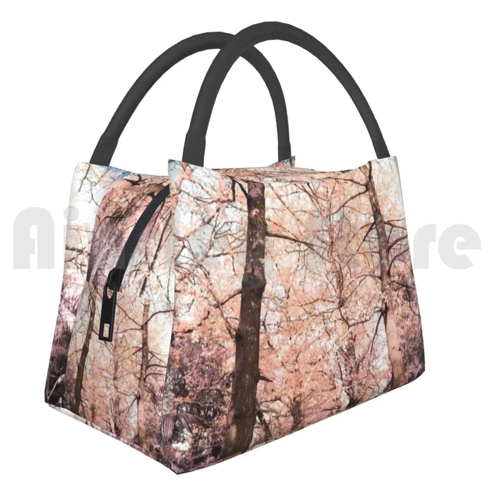 Borsa Isolante Portatile Ginkgo Biloba Alberi Infrarossi Artsy Dreamy Fine Art Simulato Ginkgo Biloba Trees