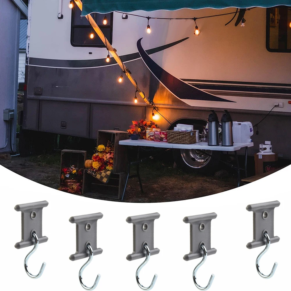 8 Pezzi Ganci Per Tende Da Sole Da Campeggio A Forma Di S Clip Ganci Per Tende Per Camper Ganci Per Luci Ganci Per Accessori Per Camper Per Roulotte