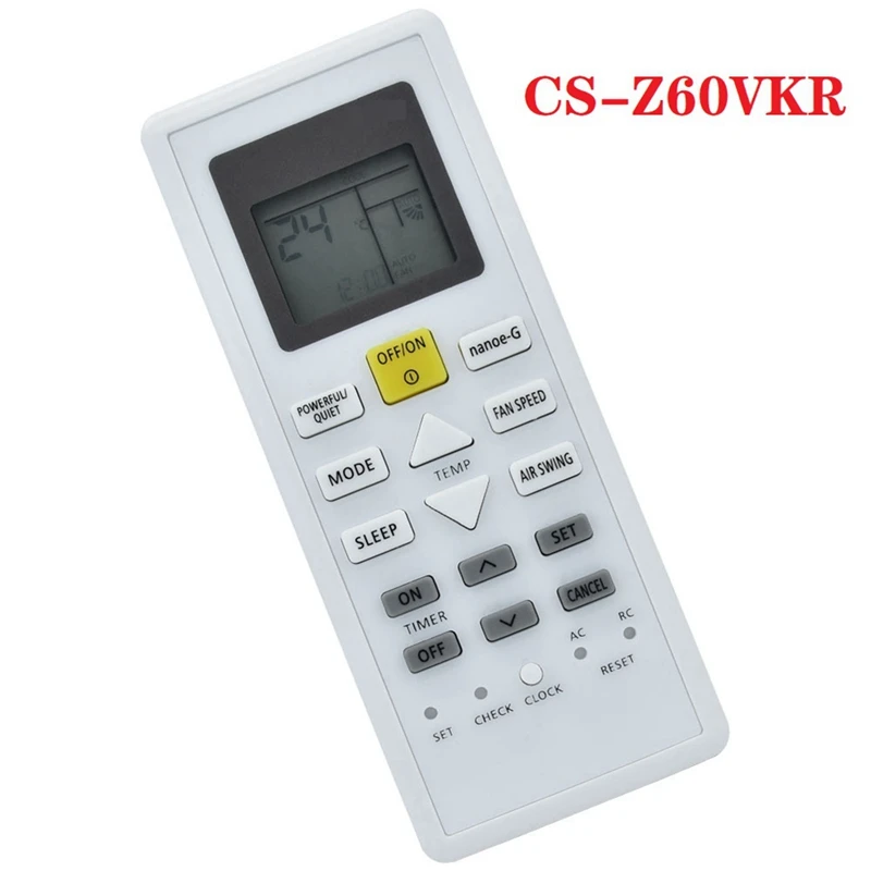 Cs-Z60Vkr Telecomando Del Condizionatore D'Aria Per La Sostituzione Del Telecomando Del Condizionatore D'Aria Panasonic Cz-Z60Vkr Cu-Z20Vkr
