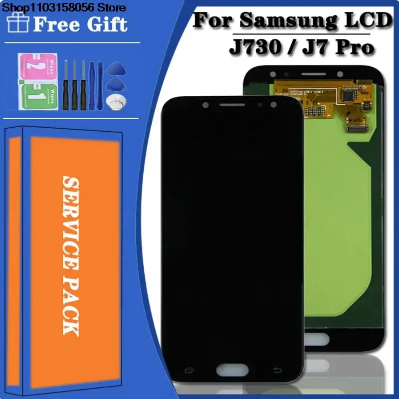 Display Amoled Para Samsung Galaxy J7 Pro Lcd Tela De Toque Para Samsung J730 J730F J7 Pro Sostituzione Da Tela Lcd