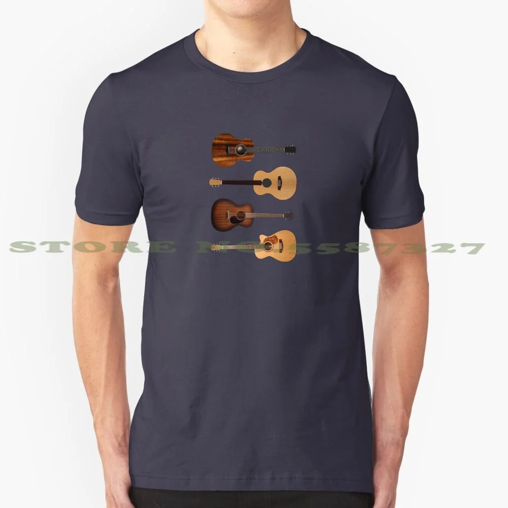 Acustico Heaven Fashion Vintage Tshirt Magliette Heaven Acustico Chitarra Acustica Chitarre Taylor Maton Cole Clark Gs Mini Angel