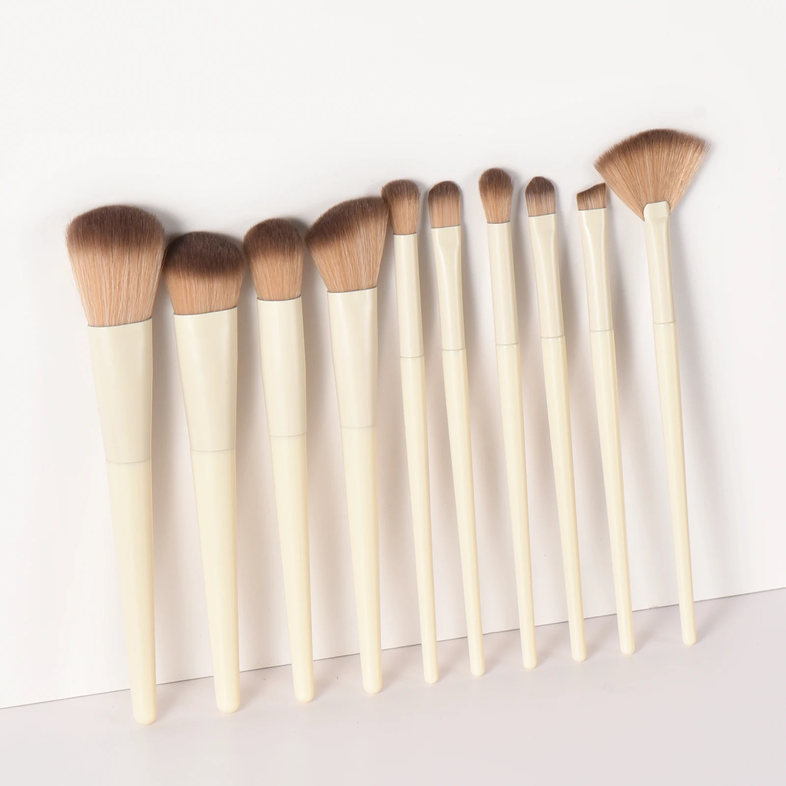 Kosmetyki 10Pcs Pennelli Per Trucco Premium Set Ombretto Fondotinta Donna Cipria Cosmetica Blush Blending Beauty Make Up Beauty Tool