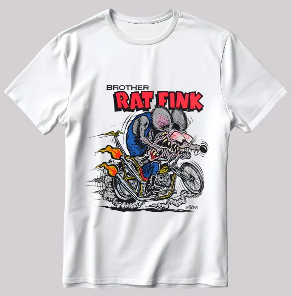 Ed Roth Rat Fink Cotton For Fan Maglietta Di Tutte Le Dimensioni H Maniche Lunghe O Corte