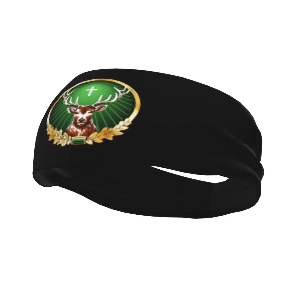 Logo Deer Animal Headband Jagermeisters Fascia Per Capelli Tennis Gym Sweatband Sports Safety For Men