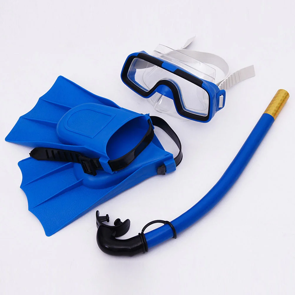 Children Diving Glasses Scuba Snorkeling Set Outdoor Snorkel Breathing Tube Silicone Swimming Flippers Underwater Diving Mask