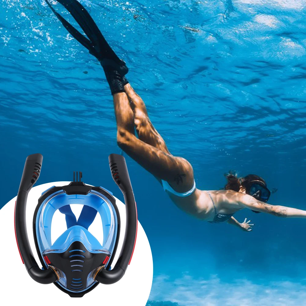 Full Face Snorkeling Mask For Adult Anti-Fog Sealed Diving Face Cover For Snorkeling Diving